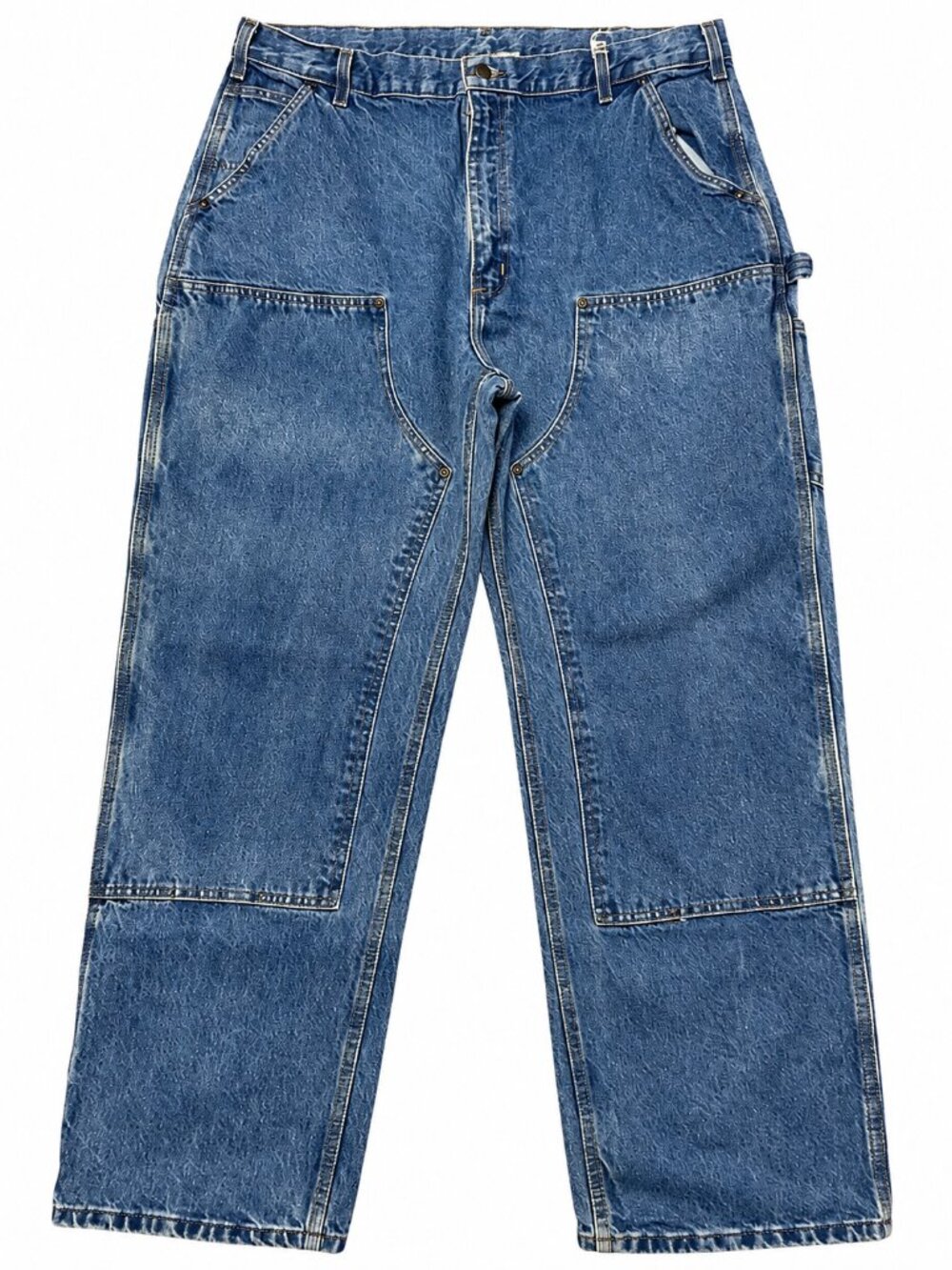 Carhartt B73 DST Double Knee Carpenter Jeans 40x32 Darkstone Loose Workwear